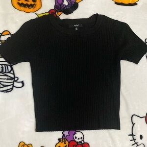 Papaya Black crop top